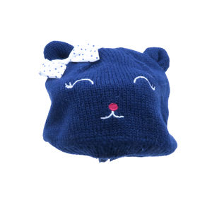 Grain de Ble Girls Blue | Cat Hat size: 3-6 Months